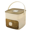 Máquina de fazer gelo portátil com gaveta de armazenamento, máquina de fazer