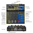 Mixer de som Depusheng de 4/7 canais, console digital portátil profissional de