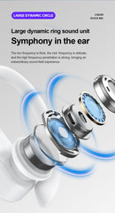 Lenovo-Fones de Ouvido Esportivos Sem Fio com Microfone, Controle de Botão, Dis