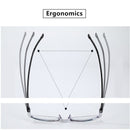 Clássico ultraleve sem aro óculos de leitura masculino feminino azul luz bloqu