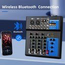 Mixer de som Depusheng de 4/7 canais, console digital portátil profissional de