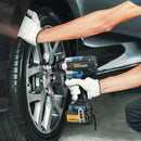 Chave de impacto elétrica sem escova, torque 1800n.m, bateria de íon de lítio