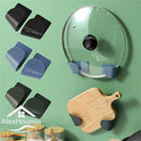 1/2/12 pçs pote tampa titular fixado na parede pendurado titular para pan pote