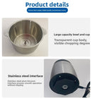 Moedores de carne elétricos triturador de alimentos aço inoxidável multifunci