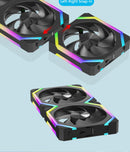 Jumpeak cs120 argb ventilador de refrigeração 360mm 240mm modular empilhável