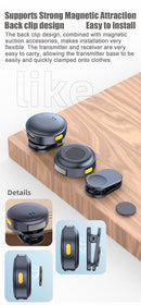 WIFIT Plug and Play 2.4G Chip Microfone de colar com botão de sucção magnéti