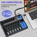 Mixer de som Depusheng de 4/7 canais, console digital portátil profissional de