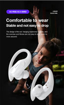 Lenovo-Fones de Ouvido Esportivos Sem Fio com Microfone, Controle de Botão, Dis