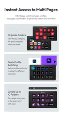 Console de produção Ulanzi D200 e controlador de estúdio para jogos/escritór