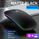 Mouse sem fio recarregável bluetooth e 2.4Ghz 1600 dpi