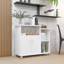 Armário Cozinha Fruteira Multiuso Cozinha com Tampo para Microondas e Galão de Àgua