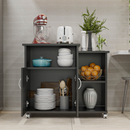 Armário Cozinha Fruteira Multiuso Cozinha com Tampo para Microondas e Galão de Àgua