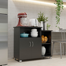 Armário Cozinha Fruteira Multiuso Cozinha com Tampo para Microondas e Galão de Àgua