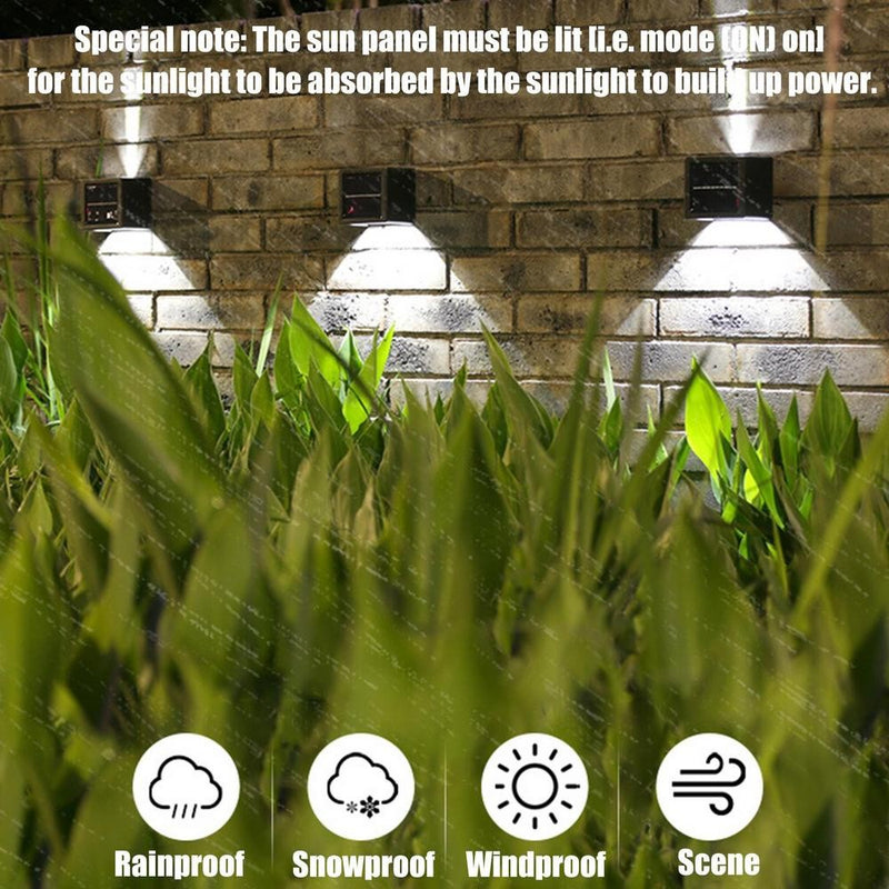 Sensor de movimento solar luz sensor de movimento luzes da cerca para fora à pr