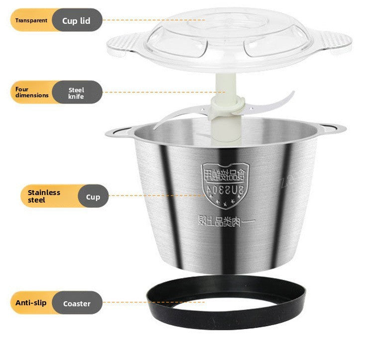 Moedores de carne elétricos triturador de alimentos aço inoxidável multifunci