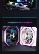 Jumpeak cs120 argb ventilador de refrigeração 360mm 240mm modular empilhável