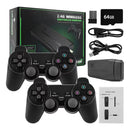 Controlador de jogo 64gb 2.4g com receptor sem fio gamepad 3d rocker home tv min