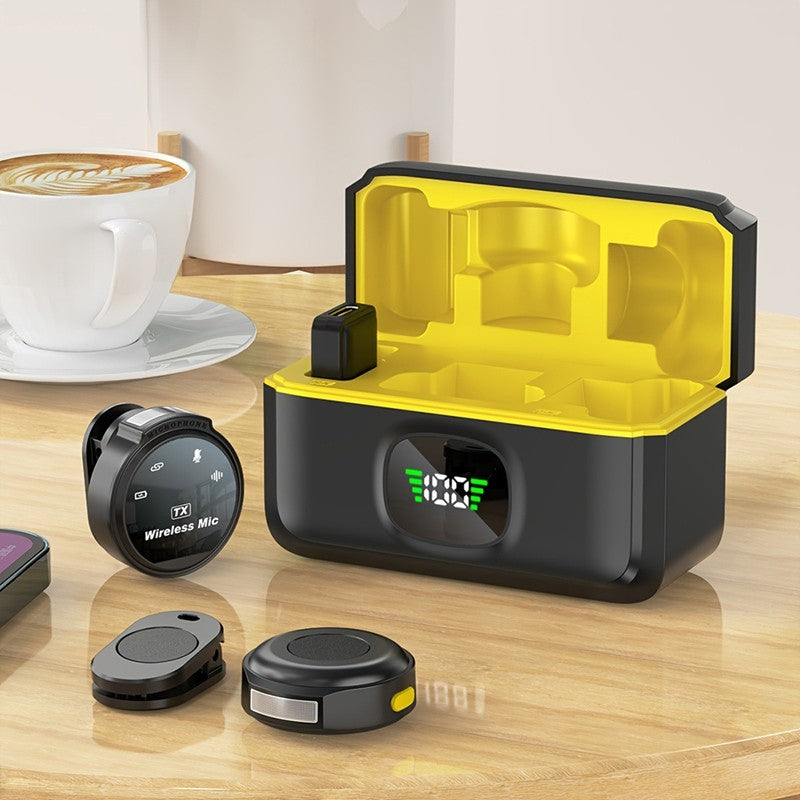 J6 microfone de lapela sem fio plug & play microfone de lapela para gravação d