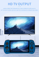 Powkiddy x55 retro portátil consoles de jogos de vídeo sistema linux tv hdmi r