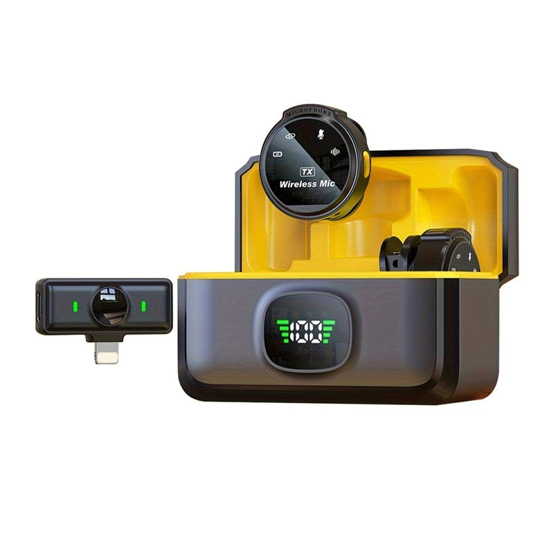 J6 microfone de lapela sem fio plug & play microfone de lapela para gravação d