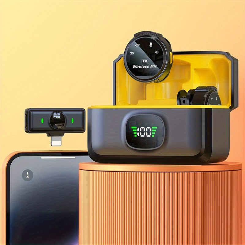 J6 microfone de lapela sem fio plug & play microfone de lapela para gravação d