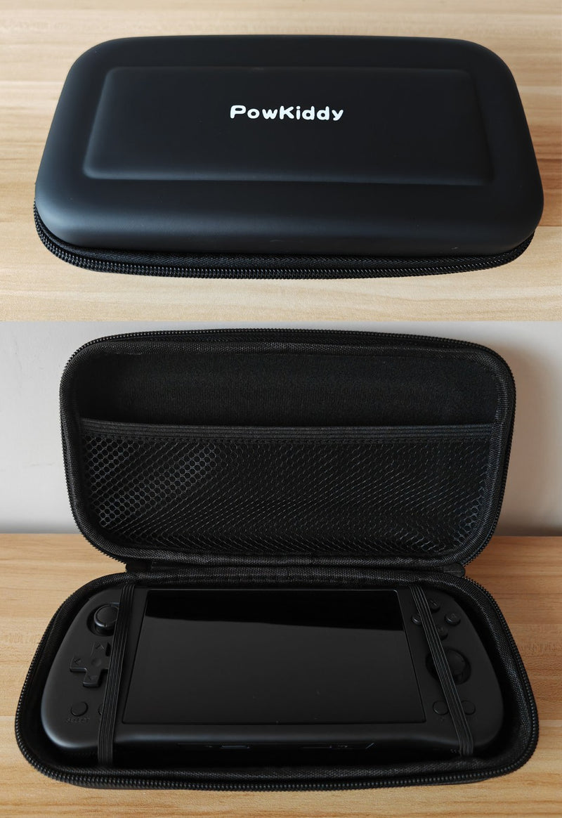 Powkiddy x55 retro portátil consoles de jogos de vídeo sistema linux tv hdmi r