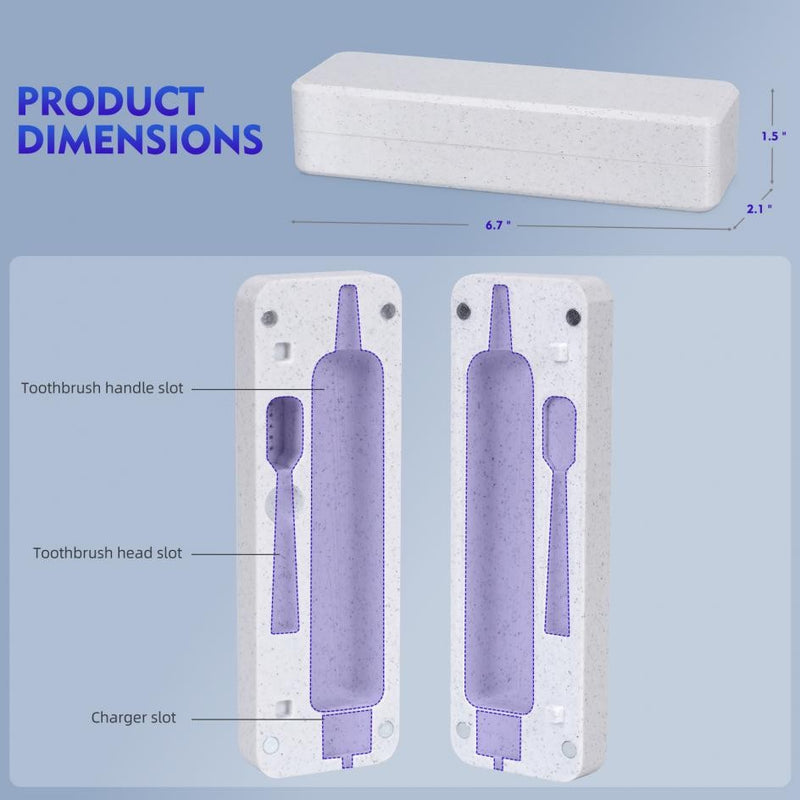 Para laifen portátil escova de dentes elétrica caso viagem organizador armazen