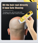 Máquina de cortar cabelo dourada sem fio, conjunto de duas peças, corte de cab