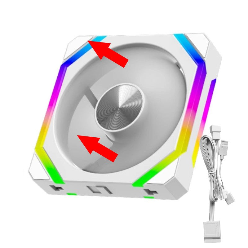 Jumpeak cs120 argb ventilador de refrigeração 360mm 240mm modular empilhável