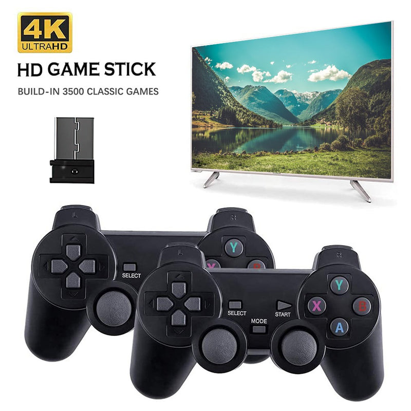Controlador de jogo 64gb 2.4g com receptor sem fio gamepad 3d rocker home tv min