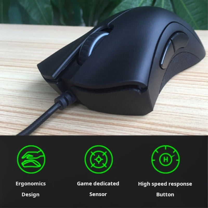 Razer DeathAdder Essential Wired Gaming Mouse / Mouse Com Fio 6400DPI 5 Botões