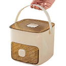 Máquina de fazer gelo portátil com gaveta de armazenamento, máquina de fazer