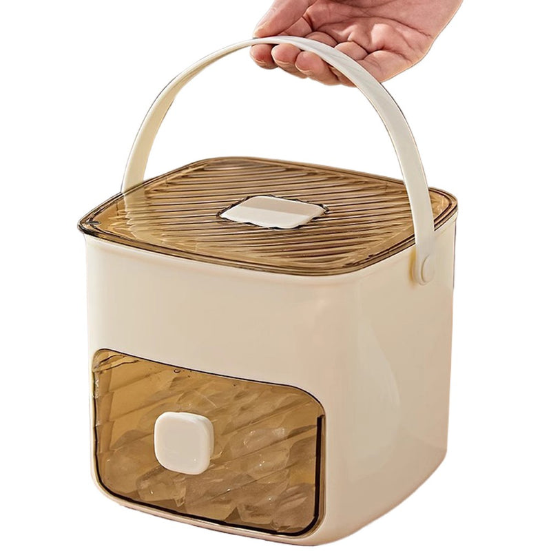 Máquina de fazer gelo portátil com gaveta de armazenamento, máquina de fazer