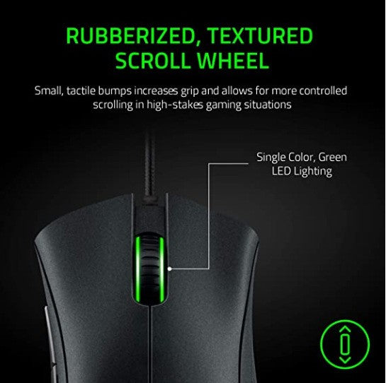 Razer DeathAdder Essential Wired Gaming Mouse / Mouse Com Fio 6400DPI 5 Botões