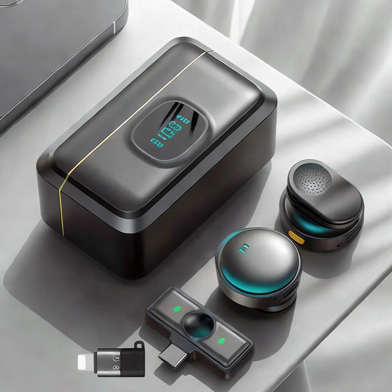 WIFIT Plug and Play 2.4G Chip Microfone de colar com botão de sucção magnéti