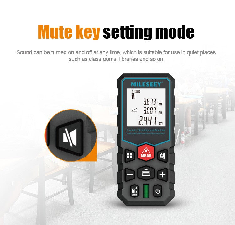 MILESEEY X5 X6 trenas a laser ,medidor de distancia láser ,trena100 metro a las