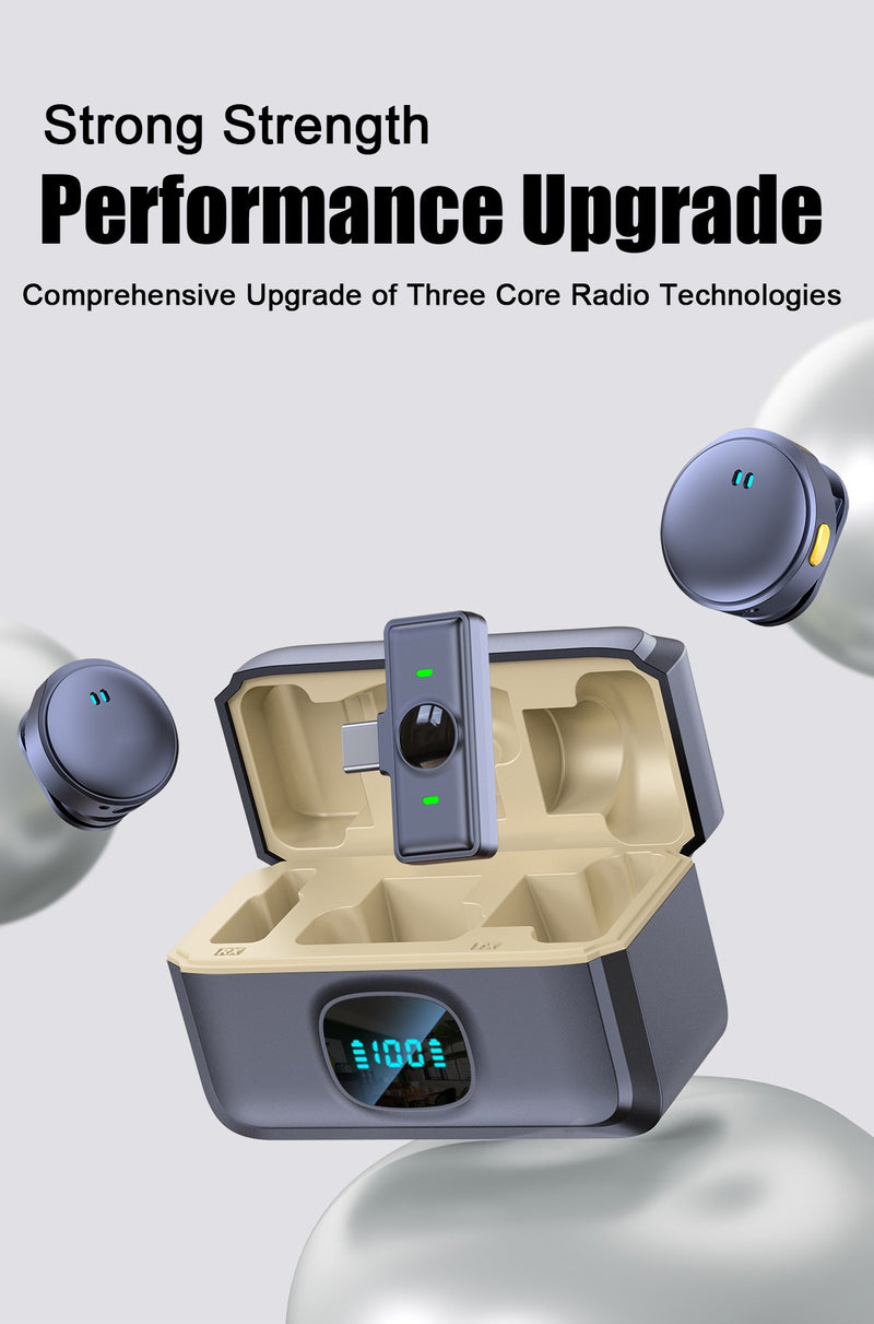 WIFIT Plug and Play 2.4G Chip Microfone de colar com botão de sucção magnéti