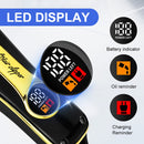 Máquina de cortar cabelo dourada sem fio, conjunto de duas peças, corte de cab