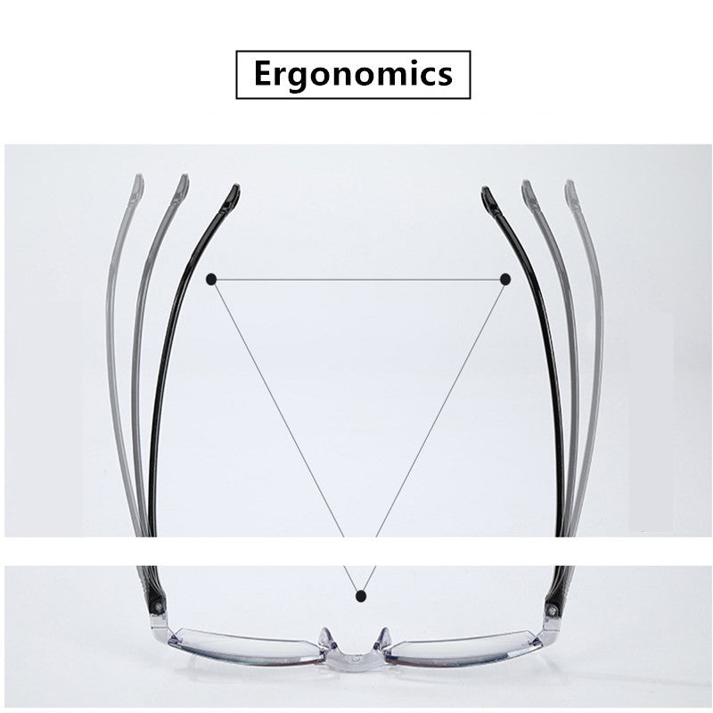 Clássico ultraleve sem aro óculos de leitura masculino feminino azul luz bloqu