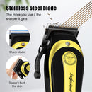 Máquina de cortar cabelo dourada sem fio, conjunto de duas peças, corte de cab