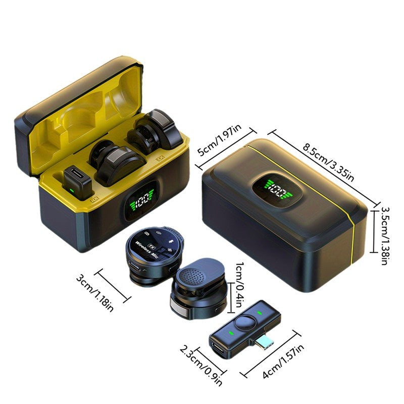 J6 microfone de lapela sem fio plug & play microfone de lapela para gravação d