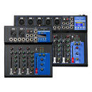 Mixer de som Depusheng de 4/7 canais, console digital portátil profissional de
