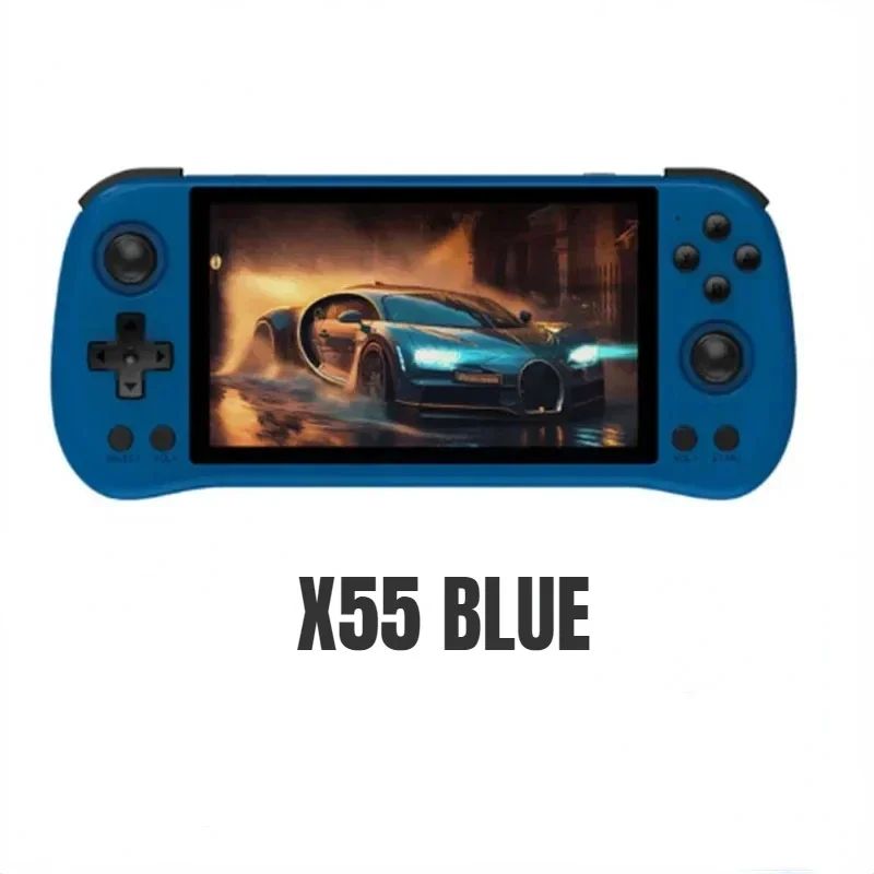 Powkiddy x55 retro portátil consoles de jogos de vídeo sistema linux tv hdmi r