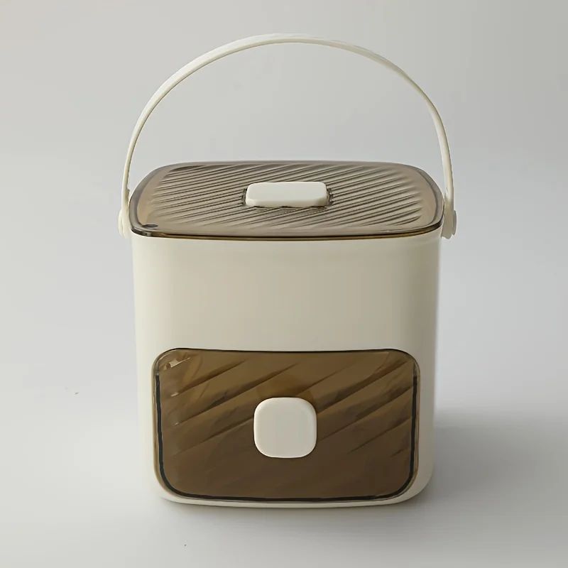 Máquina de fazer gelo de 48 cubos com tampa de fácil imprensa - camada dupla,