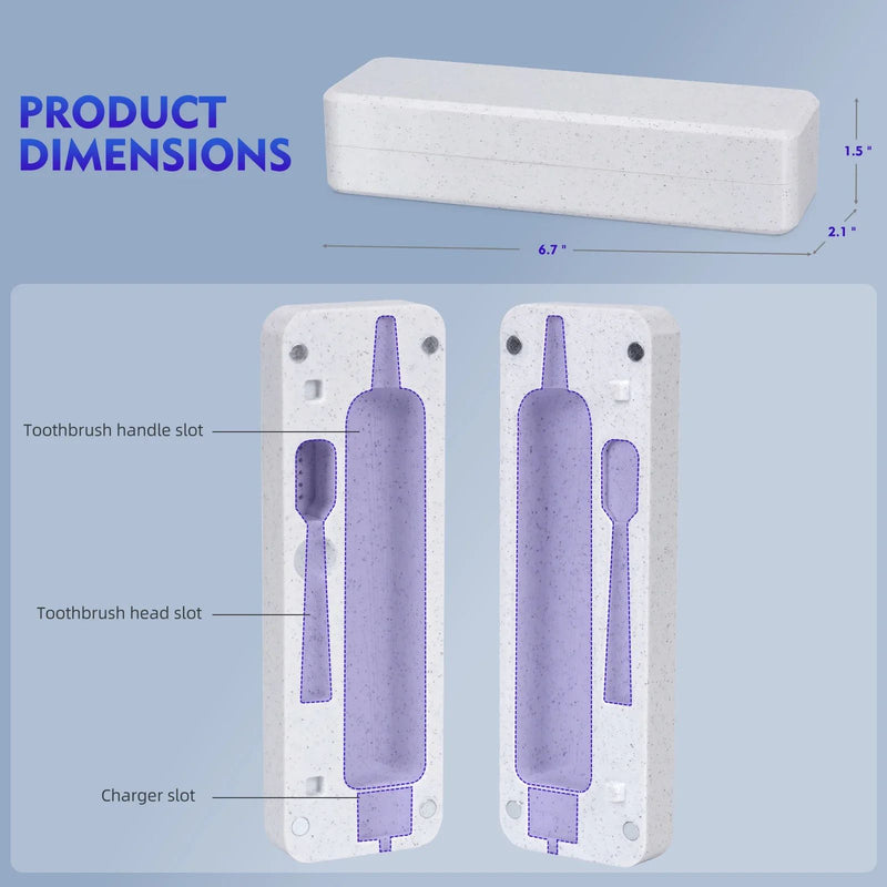 Para laifen portátil escova de dentes elétrica caso viagem organizador armazen