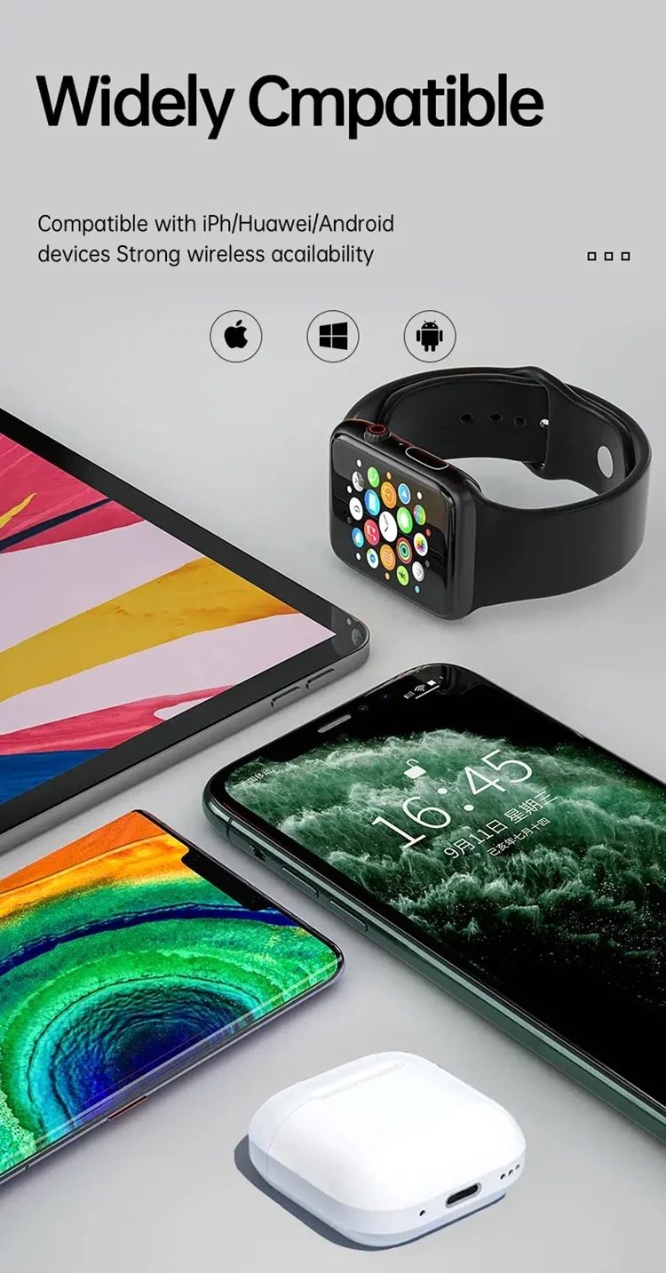 Para airpods originais pro4 pro 4c-tipo sem fio fone de ouvido bluetooth e no ou