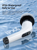 Escova de limpeza elétrica sem fio, portátil, chuveiro, limpador giratório, m