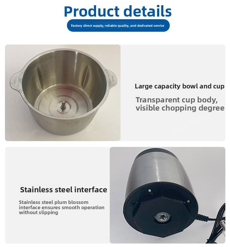 Moedores de carne elétricos triturador de alimentos aço inoxidável multifunci