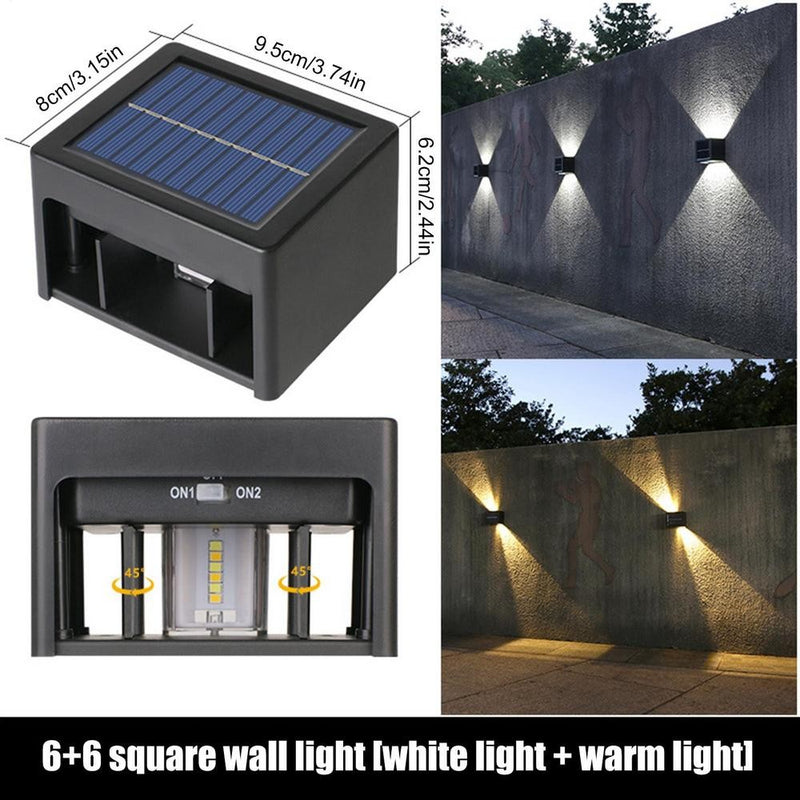 Sensor de movimento solar luz sensor de movimento luzes da cerca para fora à pr