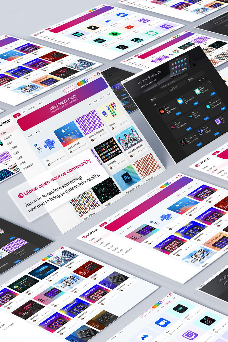 Console de produção Ulanzi D200 e controlador de estúdio para jogos/escritór